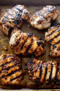 Hot Honey Grilled Chicken 5 Juicy hot honey chicken thighs