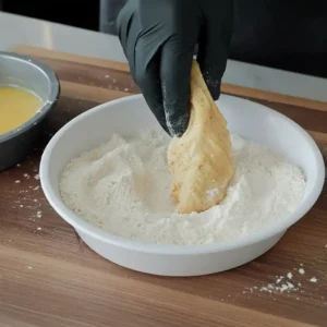 Hot Honey Chicken Tenders 6 Chicken tender dipped in flour before frying
